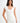 Farrah Structured Draped Mini Dress - White