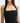 Amelita Suiting Halter Mini Dress - Black