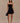 Women’s Strapless Suiting Mini Dress – Black
