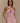 Women’s Floral Crochet Mini Dress – Pink