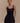 Melanie Mesh Mini Dress with Floral Appliqué – Black