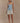 Ellison Contrast Knit Mini Dress - Blue/White