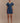 Women’s Off Shoulder Denim Mini Dress – Washed Dark Blue