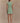 Ariana Pleated Neck Mini Dress - Sage