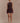 Women’s Draped Mini Dress – Dark Chocolate Brown, Elegant Cocktail Party Outfit