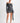 Camryn Off Shoulder Tie Knit Mini Dress - Charcoal
