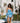 Amira Dress - Check Flowers